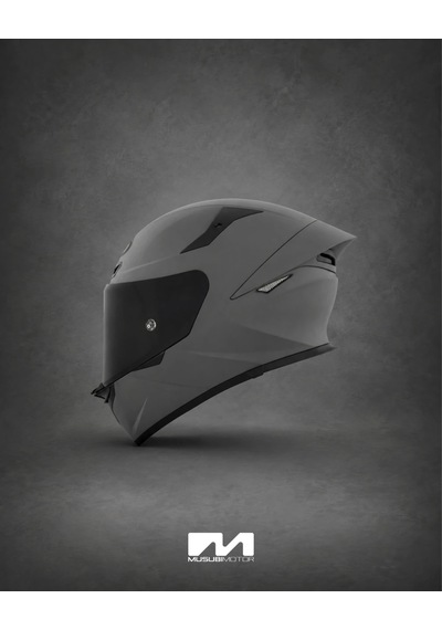 Kyt Tt-revo Kask Plaın Matt Grl Grey Mat Gri
