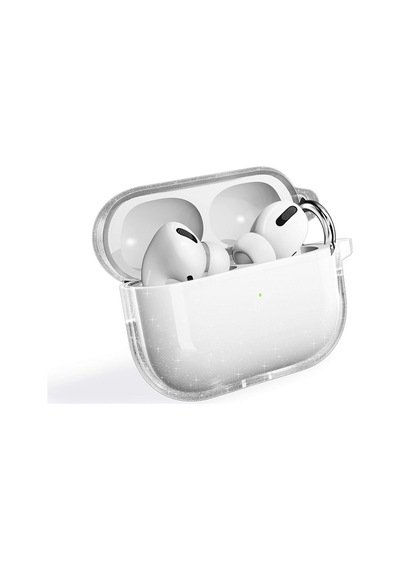 Apple AirPods Uyumlu Pro 2 Zore Allstar Airbag 32 Parlayan Simli Saydam Renkli Kılıf Şeffaf