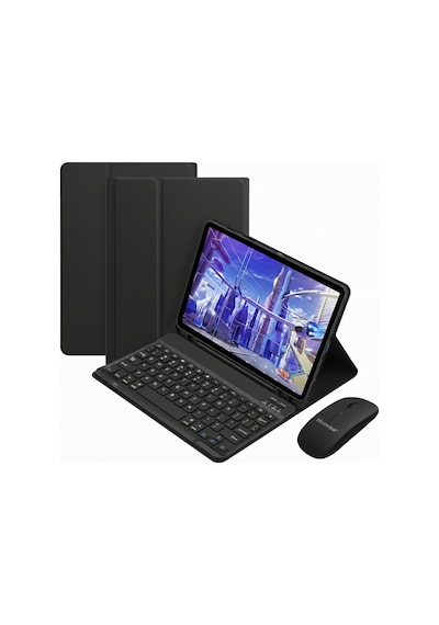 Microcase Xiaomi Poco Pad X1 11.2 İnch Tablet İçin Bluetooth Klavye Ve Mouse + Kılıf Bkk6