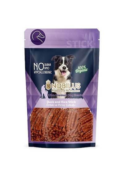 Nobılus Ördek Etli Ve Pirinçli Köpek Ödül Çubuğu 80gr