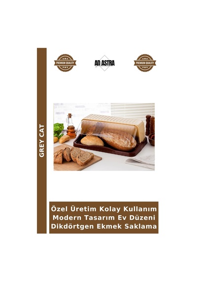 Özel Üretim Kolay Kullanım Modern Tasarım Ev Düzeni Dikdörtgen Ekmek Saklama Çok Renkli