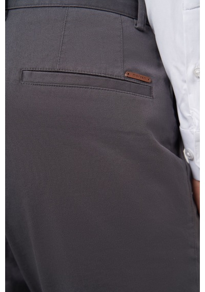 Morven Erkek Antrasit Pamuk Yan Cep Slim Fit Chino Pantolon 25ks003001053 Antrasit