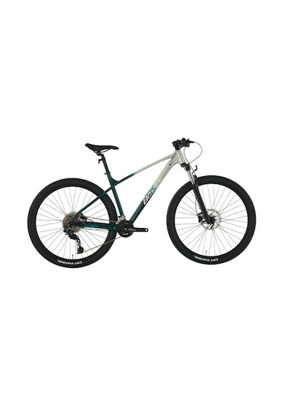 Bisan Bold 10.2 Erkek Dağ Bisikleti 48cm Hd 29 Jant 20 Vites Gri Koyu Yeşil Krom Çok Renkli