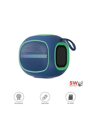 Bluetooth Hoparlör Taşınabilir Kablosuz Speaker Fm Radyo Usb Tf Kart 5w D90