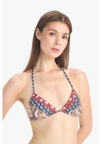 Defacto Regular Fit Desenli Bikini Üstü-fall İn Love E4892ax25smnv247 Lacivert