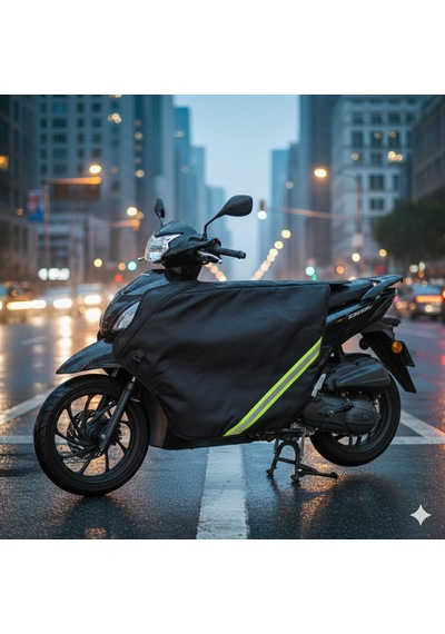 Prorider Honda Dio & Spacy Uyumlu Scooter Diz Örtüsü Su Ve Rüzgar Geçirmez, Termal İç Astarlı Siyah