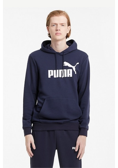 Puma Essential Big Logo Gri Erkek Sweatshirt Lacivert
