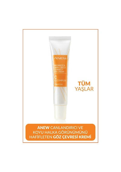 Avon Anew Radiance Koyu Halkalar İçin Göz Kremi 3 x 15 ML
