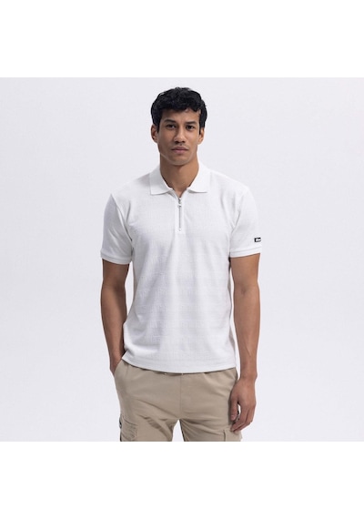 Ellesse Em493-of Polo Yaka Erkek T-shirt - Kırık Beyaz