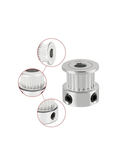 Koodmax Gt2 20x16 Diş 4mm Alüminyum Alaşım Dişli Senkron Zamanlama Kayışı Kasnağı