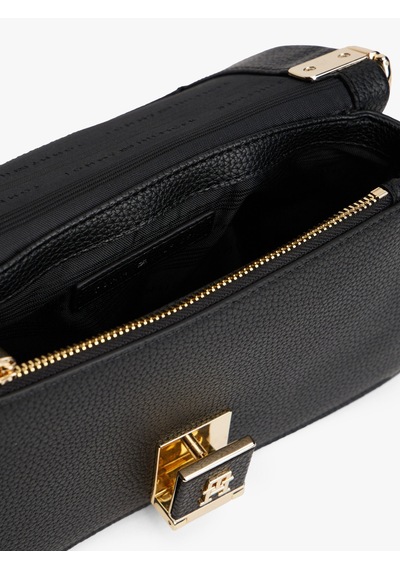 Tommy Hilfiger Th Her Mını Crossover Kadın Siyah Çanta - Aw0aw17949 Siyah