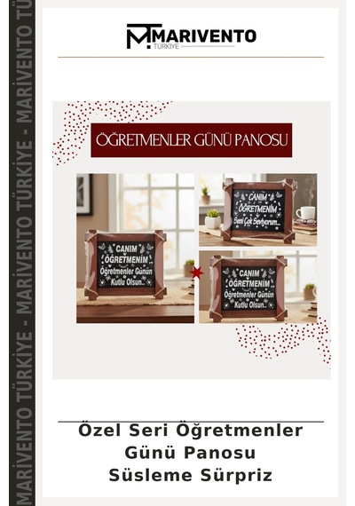 Özel Seri Öğretmenler Günü Panosu Süsleme Sürpriz