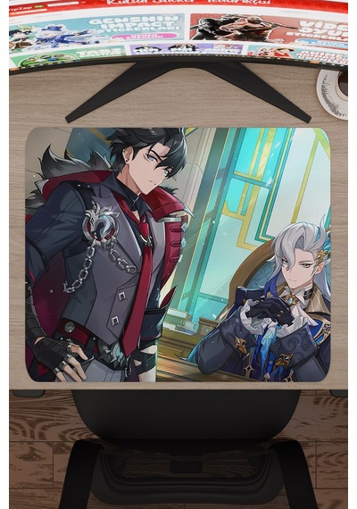 Wriothesley Genshin Impact Anime Gacha V4 - 48x40 Xl Gaming Mouse Pad Fare Altlığı