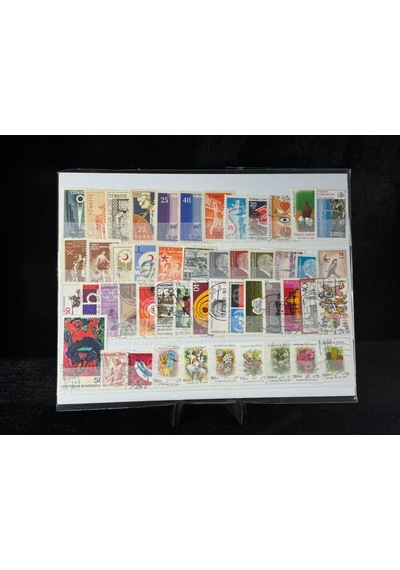 Tc Yerli Ve Yabancı Karışık Pul Lotu Damgalı Damgasız Lot 1255