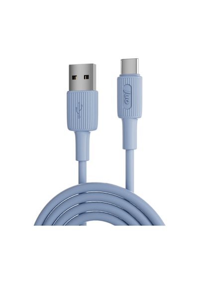 Juo JCBS121 12w Usb-a To Type-c Silikon Hızlı Şarj Ve Data Kablosu Mavi 1 Metre