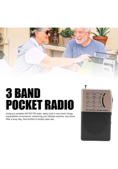 Rose Sp-606 Şarjlı Taşınabilir Fm/aw/sw Cep Radyosu