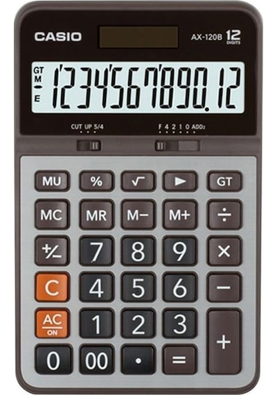 Casio AX-120B 12 Hane Masaüstü Hesap Makinesi
