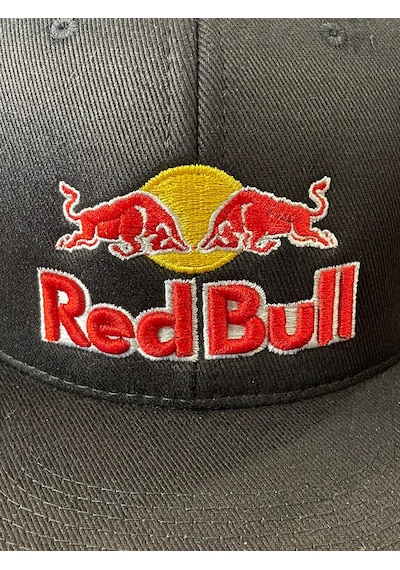 Hamze Redbull Siyah Kanvas Hiphop Snapback Rapper Basket Cap Şapka