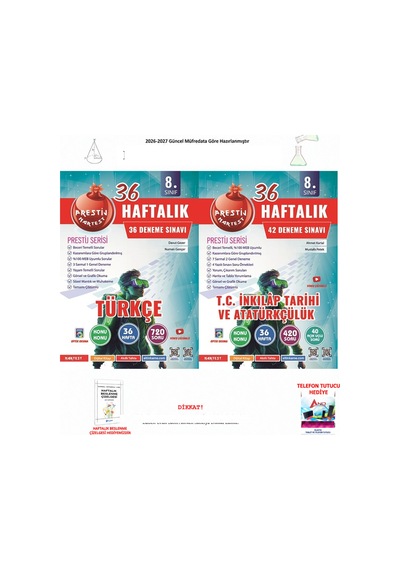 Nartest 8. Sınıf Haftalık Türkçe Ve İnkılap Tarihi 2 Kitap Seti