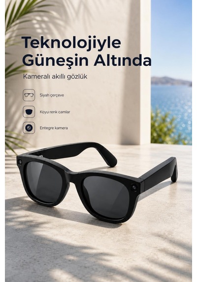 Pgmt5 Kameralı Akıllı Güneş Gözlüğü