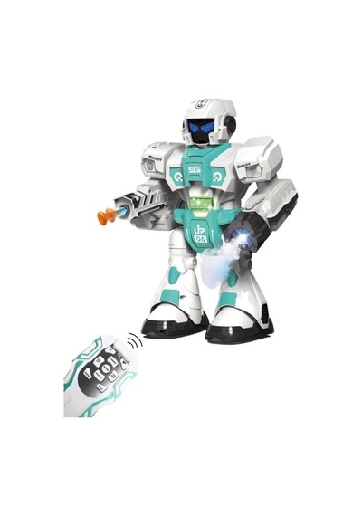 Uzaktan Kumandalı Robot Oyuncak, Işıklı Sesli, Duman Ve Su Balonu Atan, 27.4 Cm