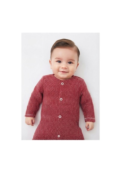 Gülerçocuk Kiremit Desenli Pamuklu Uzun Kollu Beyaz Çıtçıt Detaylı Bebek Tulum Bordo Bordo Gülerçocuk Kiremit Desenli Pamuklu Uzun Kollu Beyaz Çıtçıt Detaylı Bebek Tulum Bordo Bordo