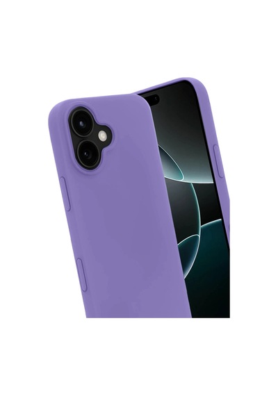 Apple Uyumlu iPhone 17 First Silikon Mor