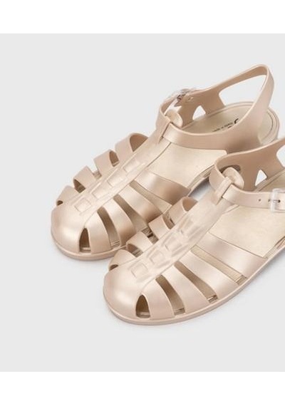 İgor Igor Bb340-388 Biarritz Shiny Metal Kadın Sandalet Bej