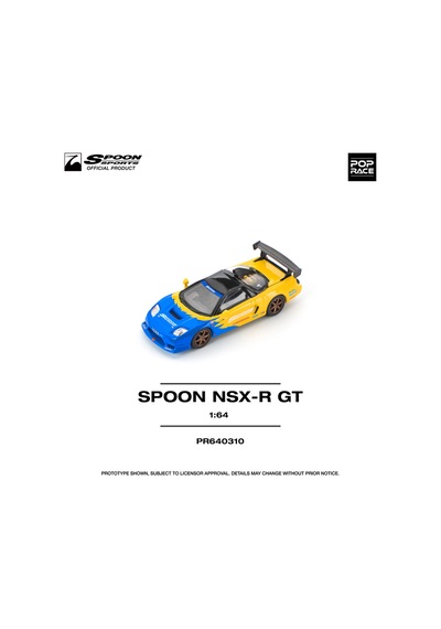 Pop Race Honda Nsx-r Gt Spoon Sports 1:64 Diecast Model Araba Pr640310