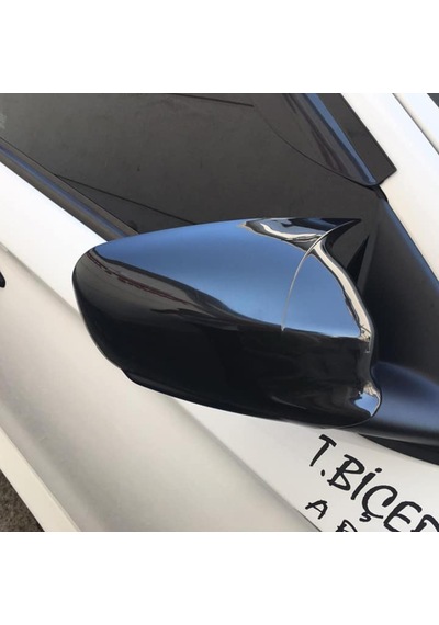 Peugeot 301 2012-2019 Batman Yarasa Ayna Kapağı Piano Black Abs Plastik