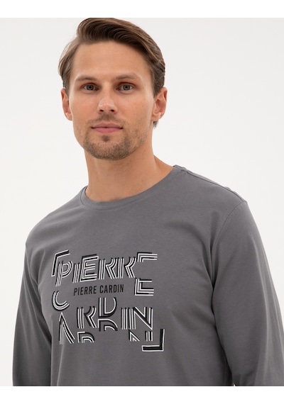 Pierre Cardin Erkek Koyu Gri Pijama Takım 50322652-vr080 Koyu Gri