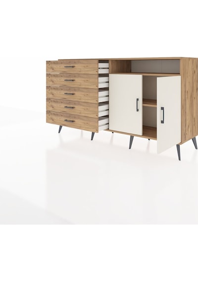 Hyperion Konsol 2 Raflı 5 Çekmeceli 2 Kapaklı 176x44x99 Çam-aytaşı/çam Atlas Çam/aytası - Atlas Çam Hyperion Konsol 2 Raflı 5 Çekmeceli 2 Kapaklı 176x44x99 Çam-aytaşı/çam Atlas Çam/aytası - Atlas Çam