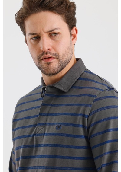 Alexander Gardi Alexandergardı Polo Yaka Çizgili Regular Fit Sweatshırt Wk25214 001 Alexander Gardi Alexandergardı Polo Yaka Çizgili Regular Fit Sweatshırt Wk25214 001