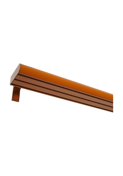 Napoli Metal Başlıklı Üçlü Dekoratif Ray Korniş Modern Rustik-meşe 350 Cm Meşe