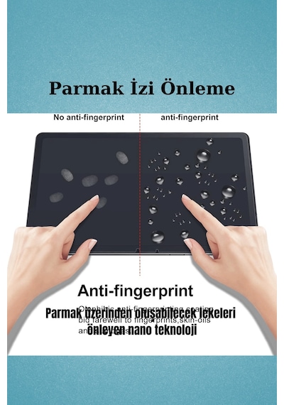 Galaxy Tab S9 Sm-x710 Uyumlu Gerçek Kağıt Hissi Parlama Önleyici Paper Like Ekran Koruyucu