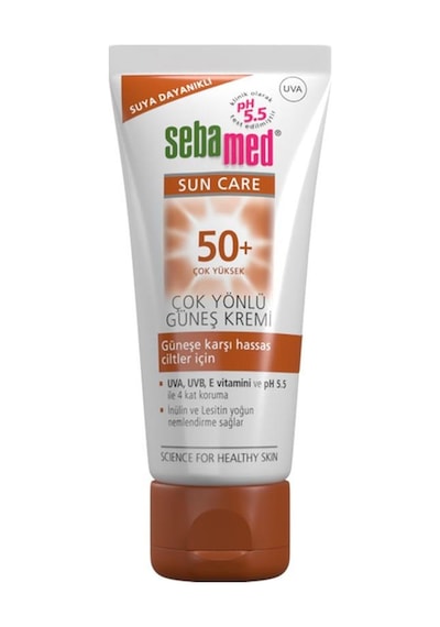 Sebamed Sun Care UVA - UVB Filtresi ve E Vitamini Üçlü Yüksek Koruma Çok Yönlü Güneş Kremi 50 SPF 50 ML