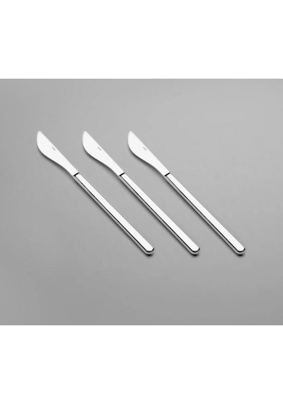 Nehir Sofia Sade Pasta Bıçağı 12'li Gri