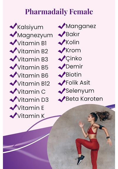 Pharmadaily Female Multivitamin 30 Tablet
