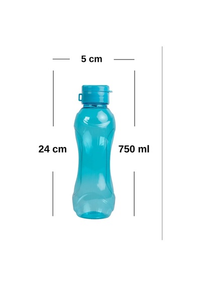 750 Ml Sızdırmaz Kapaklı Şeffaf Plastik Su Matarası Şeffaf Suluk 3 Renk Seçeneği Spor Matara Yeşil P Diğer