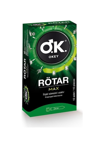 Okey Rötar Max Prezervatif 10lu