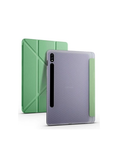 Samsung Uyumlu Galaxy Tab S7 Plus T970 Kılıf Tri Folding Smart With Pen