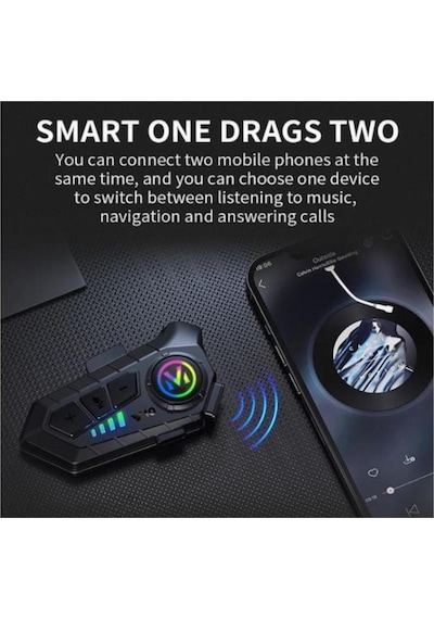Time&Tech Y10 Bluetooth 5.4 Çeşitli Motor Kasklara Uyumlu Kulak İçi Kulaklık