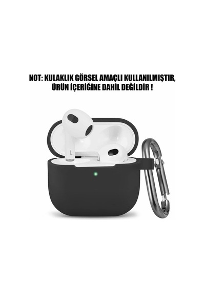 Microsonic Apple Uyumlu AirPods 3 Askılı Mat Silikon Kılıf