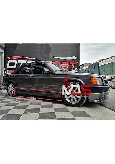 Mercedes 190e Uyumlu Marşpiyel Sağ Sol Takım Fiberglass Boyasız