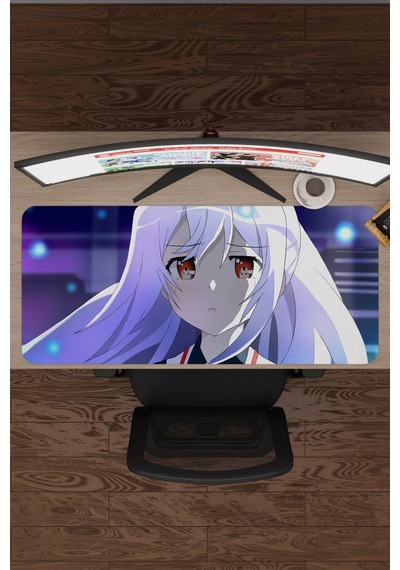 Plastic Memories Kaymaz Dikişli Kauçuk Oyuncu Mousepad V4 - 90x40 Xxl Gaming Mouse Pad Fare Altlığı