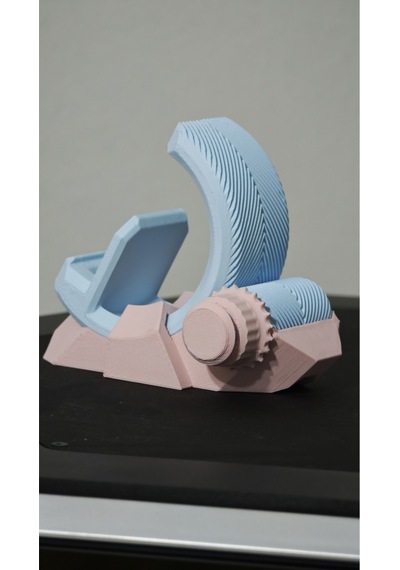 Morfem3d Mavi -pembe Ayarlanabilir Cep Telefonu Standı Masaüstü Telefon Tutucu Mavi - Pembe