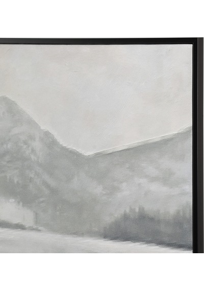 Quıet Shore Çerçeveli Yağlıboya Tablo 100x100 Cm