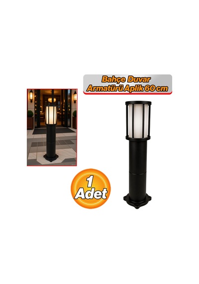 Kule Kafesli Set Üstü Bahçe Duvar Armatürü 60 Cm Suya Dayanıklı Modern Dış Mekan Aydınlatma Aplik Sku: Smgstkc0ce1e3f68
