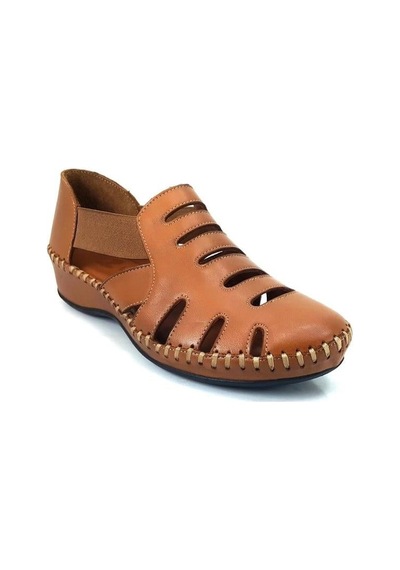 Venüs 18791395 Günlük Hakiki Deri Bayan Sandalet-taba Taba