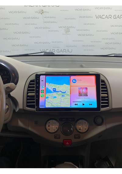 Nıssan Mıcra 2003-10 9" Uyumlu Androıd Multimedya Gerçek 2/32 Kablosuz Carplay Geri Görüş Kameralı 9"